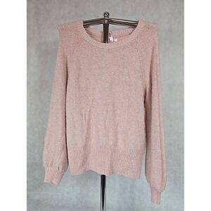Lauren Conrad Knit Sweater Womens Size XL‎ X-Large Long Sleeve Blush Pink NEW